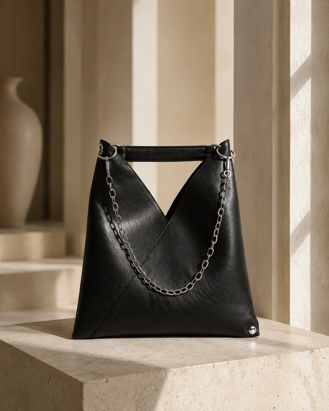 Noir Luxe Tote Bag